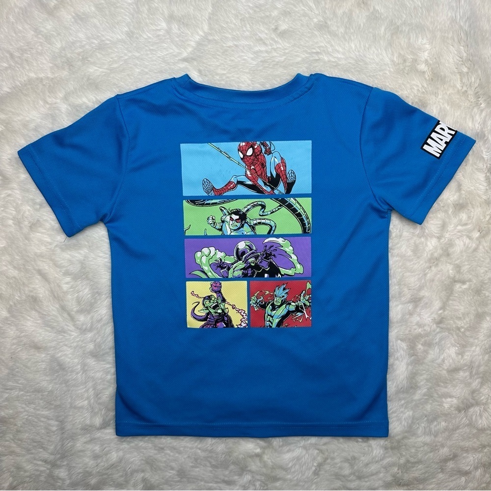 Marvel Spider-Man T-Shirt Blue Size 7 - Picture 12 of 16